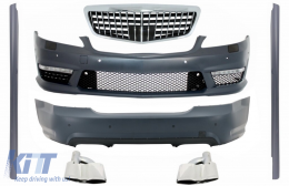 image-58-Body Kit dla Mercedes S W221 05-12 S63 S65 Look Bumper Grille Spódnice tłumika