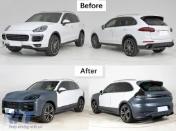 image-40-Body Kit dla PORSCHE Cayenne Facelift 2014-2017 GTS Look Boczne spódnice Nadkola