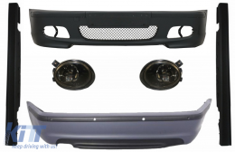 image-30-Body Kit do BMW 3 E46 98-04 Zderzak Listwy progowe Światła przeciwmgielne Smoke M-Technik Look