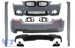 image-52-Body Kit do BMW F10 5 Series 14-17 Kratki zderzaka Facelift LCI M-Technik 550i Look