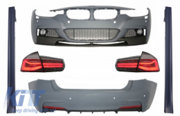 image-54-Body Kit do BMW F30 11+ Zderzak światła LED Spódnice boczne Wygląd M-Performance