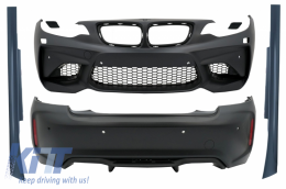 image-31-Body Kit do BMW serii 2 F22 F23 Coupe Cabrio 14-17 zderzak Spódnice M2 Look