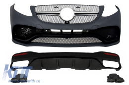 image-68-Body Kit do Mercedesa W166 GLE SUV 15-18 Look Zderzak Dyfuzor Końcówki Tłumika