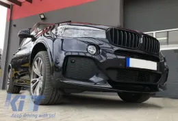 Body Kit, első lökhárító spoiler és hátsó diffúzor BMW X5 (F15) (2014-2018), Aero csomag M Technik Sport, zongoralakk fekete-image-6047741