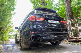 Body Kit, első lökhárító spoiler és hátsó diffúzor BMW X5 (F15) (2014-2018), Aero csomag M Technik Sport, zongoralakk fekete-image-6086371
