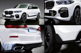 
Body kit első lökhárító spoiler és diffúzor BMW X5 G05 (2018-től) modellekhez, M Performance, zongorafekete-image-6083969