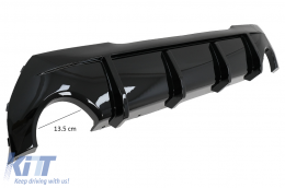 Body kit első lökhárító spoiler és diffúzor BMW 1 F40 M Sport (2019-től) Zongora fekete-image-6095301