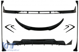 image-3-Body Kit Estensione per Tesla Model 3 2017+ Labbro anteriore Diffusore Minigonne laterali Nero