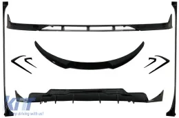 image-79-Body Kit Extensión para Tesla Model 3 2017+ frente labio Difusor Faldones laterales Negro