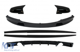 Body Kit Exterior suitable for BMW 3 Series F30 F31 (2011-2019) M Performance Design Piano Black - COCBBMF30MPDOSGPBFSSB