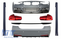 image-74-Body Kit für BMW 3er F30 11-19 Stoßstange Diffusor LED Rücklichter M Look