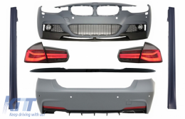 image-14-Body Kit für BMW 3er F30 11-19 Stoßstange Diffusor LED Rücklichter M Look