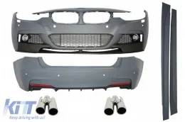image-19-Body Kit für BMW 3er F30 11+ Stoßstange Auspuffspitzen M-Performance Look