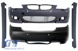 image-12-Body Kit für BMW 5er E60 03-07 Stoßstange Gitter Seitenschweller M5 Look
