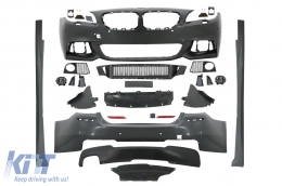 Body Kit für BMW F10 5er 11-14 Stoßstange Seitenschweller M-Technik Look PDC-image-6090137