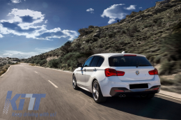 Body Kit für BMW F20 LCI 15-18 Stoßstange seitenschweller Spiegelabdeckungen M-Technik Look-image-6071356