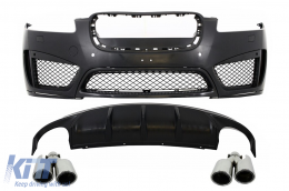 Body Kit für Jaguar XF X250 Facelift 12-16 XFR-S Look Stoßstange Diffusor Auspuff-image-6017389