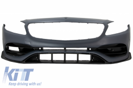 Body Kit für Mercedes A W176 12-18 A45 Look Spoiler Splitter Lamellen Aero-image-6081470