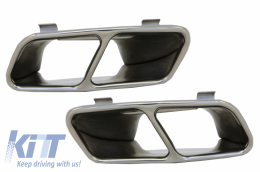 Body Kit für Mercedes A W176 12-18 A45 Look Spoiler Splitter Lamellen Aero-image-6081472