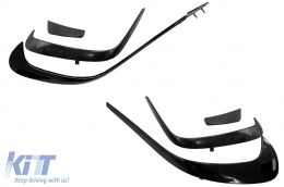 Body Kit für Mercedes A W176 12-18 A45 Look Spoiler Splitter Lamellen Aero-image-6081476