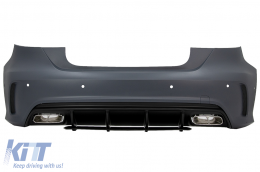 Body Kit für Mercedes A W176 12-18 A45 Look Spoiler Splitter Lamellen Aero-image-6081483