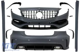 image-20-Body Kit für Mercedes A W176 12-18 Facelift A45 Look Stoßstange Kühlergrill