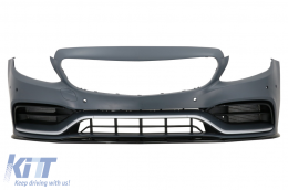 Body Kit für Mercedes C W205 Limo 14-20 Stoßstange seitenschweller C63 Edition 1-image-6073719