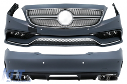 image-8-Body Kit für Mercedes CLS W218 C218 Limousine 11-18 Stoßfänger Endrohre