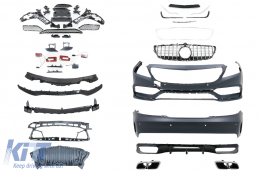 Body Kit für Mercedes CLS W218 C218 Limousine 11-18 Stoßfänger Endrohre-image-6096953