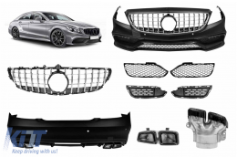 image-10-Body Kit für Mercedes CLS W218 C218 Limousine 11-2013 Stoßfänger Endrohre