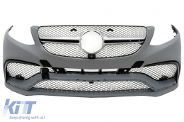 Body Kit für Mercedes GLE Coupe C292 15+ Stoßstange Auspuff Endrohre Schwarz-image-6004442