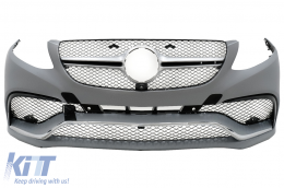 Body Kit für Mercedes GLE Coupe C292 15+ Stoßstange Auspuff Endrohre Schwarz-image-6004443