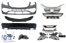 Body Kit für Mercedes GLE Coupe C292 15+ Stoßstange Auspuff Endrohre Schwarz-image-6096409