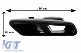 Body Kit für Mercedes S-Klasse W222 Stoßstange Auspuff Tipss 13-17 S65 Look-image-6039971