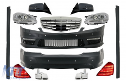 image-19-Body Kit für Mercedes S W221 LWB 05-09 Stoßstange Klappspiegel LED