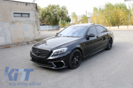 Body Kit für Mercedes W222 S-Klasse Langer Radstand 2013-2017 Endrohre-image-6040524