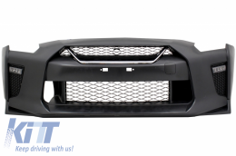 Body Kit für Nissan GT-R 08-17 Facelift 17 Stoßstange Grill Hood Scheinwerfer-image-6044775