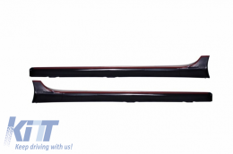Body Kit für VW Golf 5 V R32 03-07 Stoßstange schwarz glänzend Grill Auspuffanlage-image-6032639