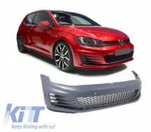 Body Kit für VW Golf 7 VII 13-16 Stoßstangengitter Seitenschweller GTI Look-image-5995369
