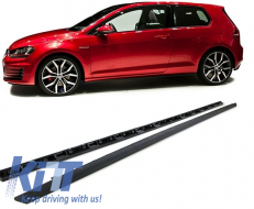 Body Kit für VW Golf 7 VII 13-16 Stoßstangengitter Seitenschweller GTI Look-image-5995370