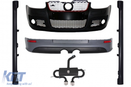 image-4-Body Kit für VW Golf Mk 5 V Golf 5 03-07 Stoßstange Auspuff GTI R32 Design