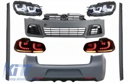 image-0-Body Kit für VW Golf VI 6 MK6 08-13 R20 Look Scheinwerfer Rücklichter Dynamic