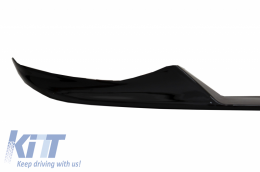 Body Kit Front Bumper Lip and Air Diffuser suitable for BMW X5 F15 (2014-2018) Aero Package M Technik Sport Piano Black-image-6047735