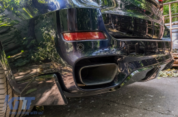 Body Kit Front Bumper Lip and Air Diffuser suitable for BMW X5 F15 (2014-2018) Aero Package M Technik Sport Piano Black-image-6086372
