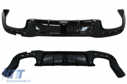 Body Kit Front Bumper Lip and Air Diffuser suitable for Mercedes S-Class W222 Facelift S65 S63 (07.2017-08.2020) Sedan-image-6090773