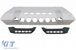 Body Kit Front Bumper Spoiler LED DRL Skid Plate Off Road suitable for MERCEDES G-Class W463 4x4 Design 1989-2017
