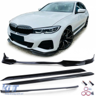 Body kit front rear spoiler side skirts black gloss for 3 Series BMW G20 2019-2022 - ODBKB6014473