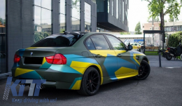 Body Kit gia BMW E90 3 04-08 Mi-LCI M3 Schedíasi máska diplís lorídas gyalisteró mávro-image-6020720