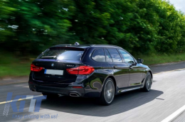 Body Kit gia BMW Seirá 5 G31 Touring 2017-2019 M-Tech Look plaïnés foústes profylaktíra-image-6049487