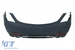 Body Kit gia Mercedes S-Class W222 Facelift 13-08.20 Bumper Exhaust S63 Look-image-6108292